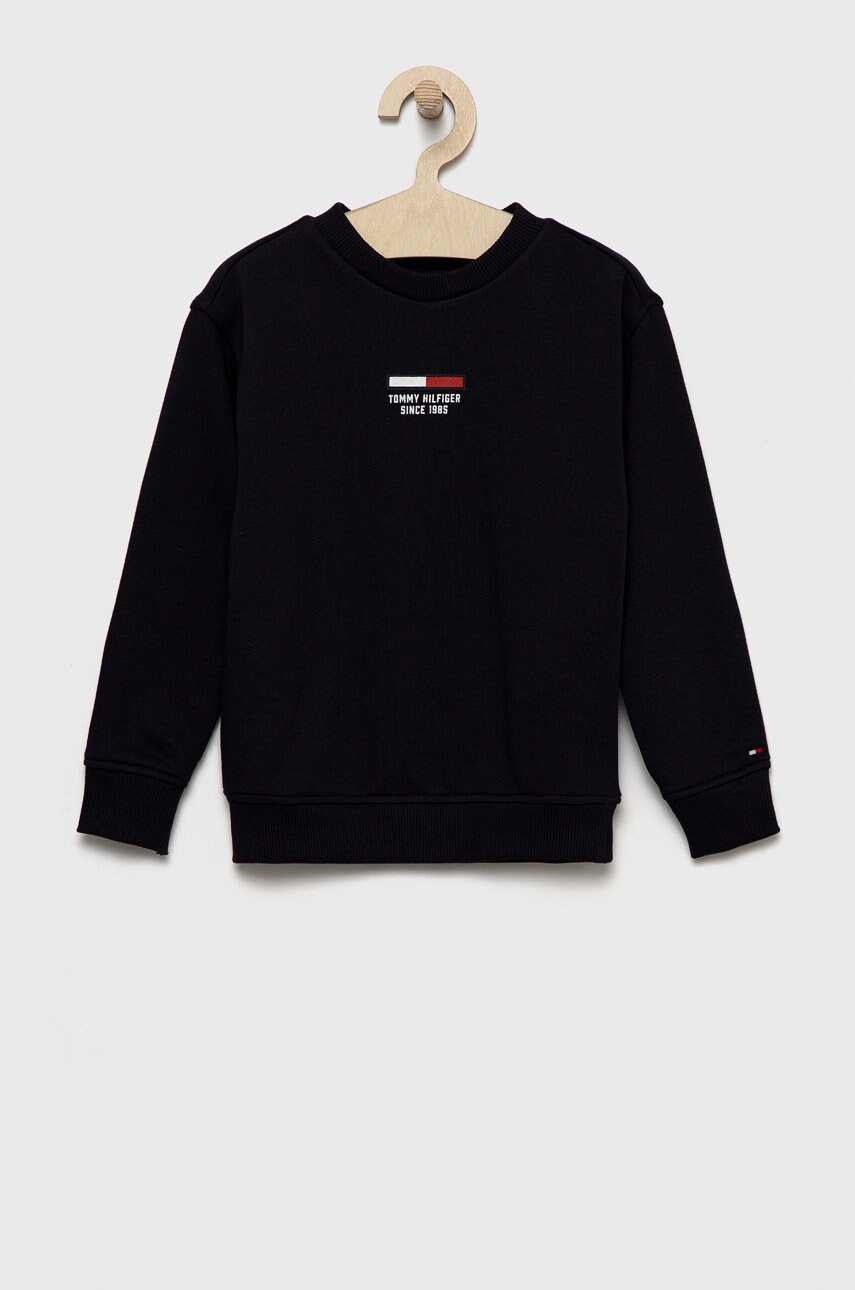 

Детская кофта Tommy Hilfiger цвет синий с аппликацией