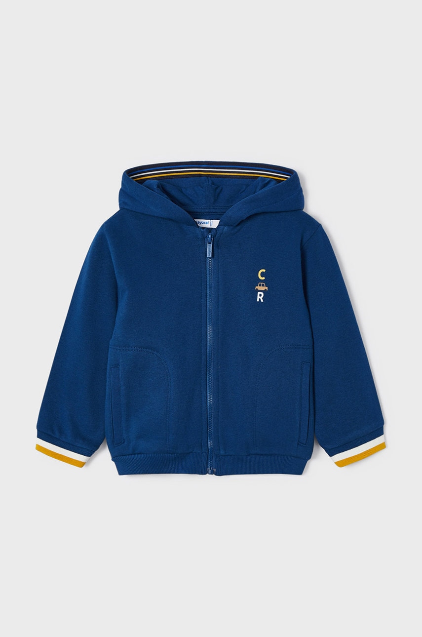 Детская кофта Mayoral цвет синий с принтом Детская кофта Mayoral цвет синий с принтом