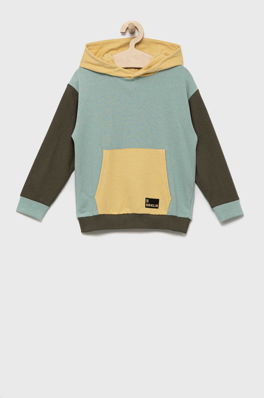 Name It bluza copii culoarea galben, modelator