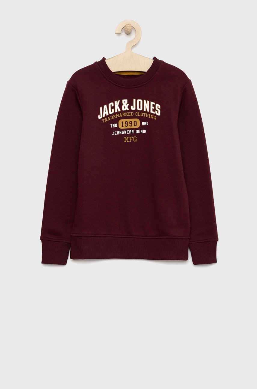 

Детски суичър Jack & Jones в лилаво с принт, Виолетов