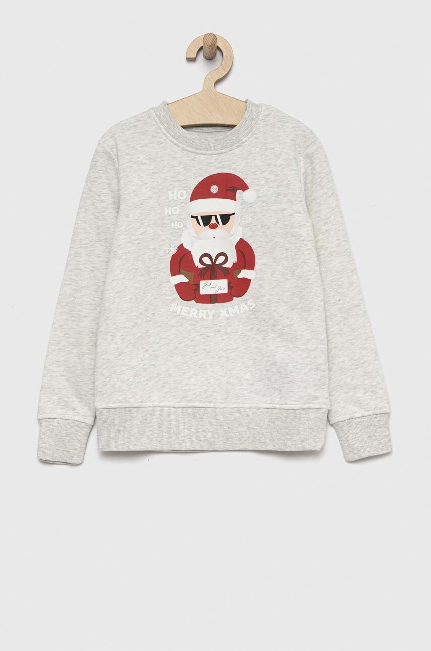 

Детская кофта Jack & Jones цвет белый с принтом