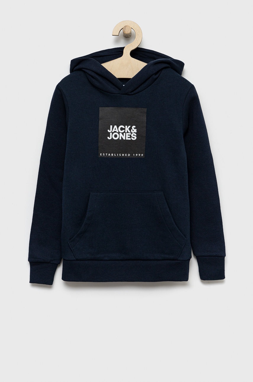

Детски суичър Jack & Jones в тъмносиньо с принт, Тъмносин