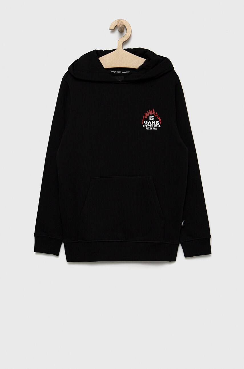 Vans bluza copii culoarea negru, cu imprimeu