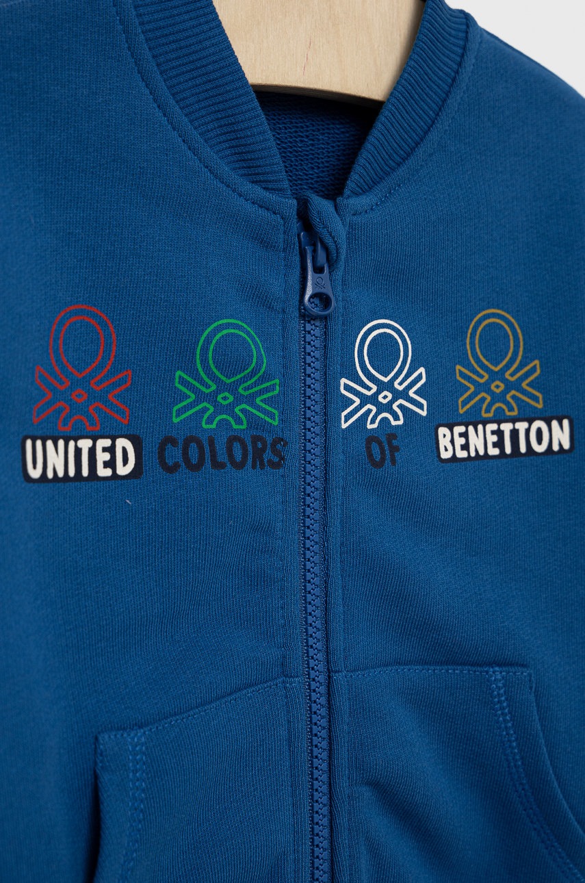 

Дитяча бавовняна кофта United Colors of Benetton з принтом