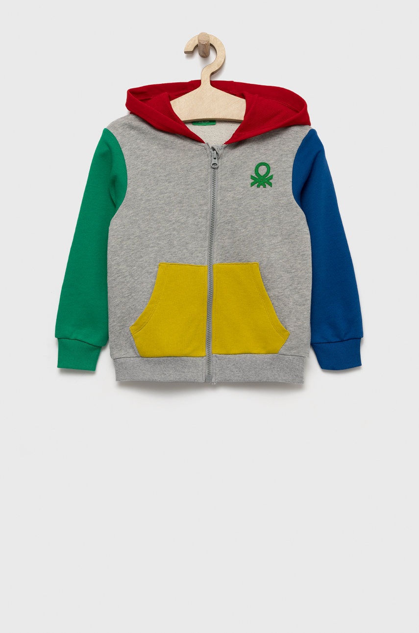 

Детски памучен суичър United Colors of Benetton с апликация, Многоцветен