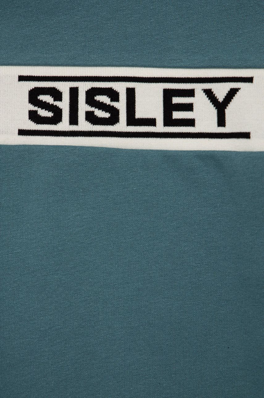 Sisley Bluza Copii Culoarea Verde, Neted