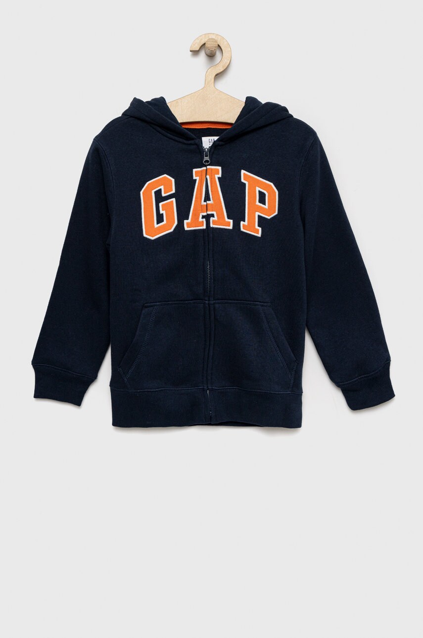 

Детски суичър GAP в тъмносиньо с апликация, Тъмносин