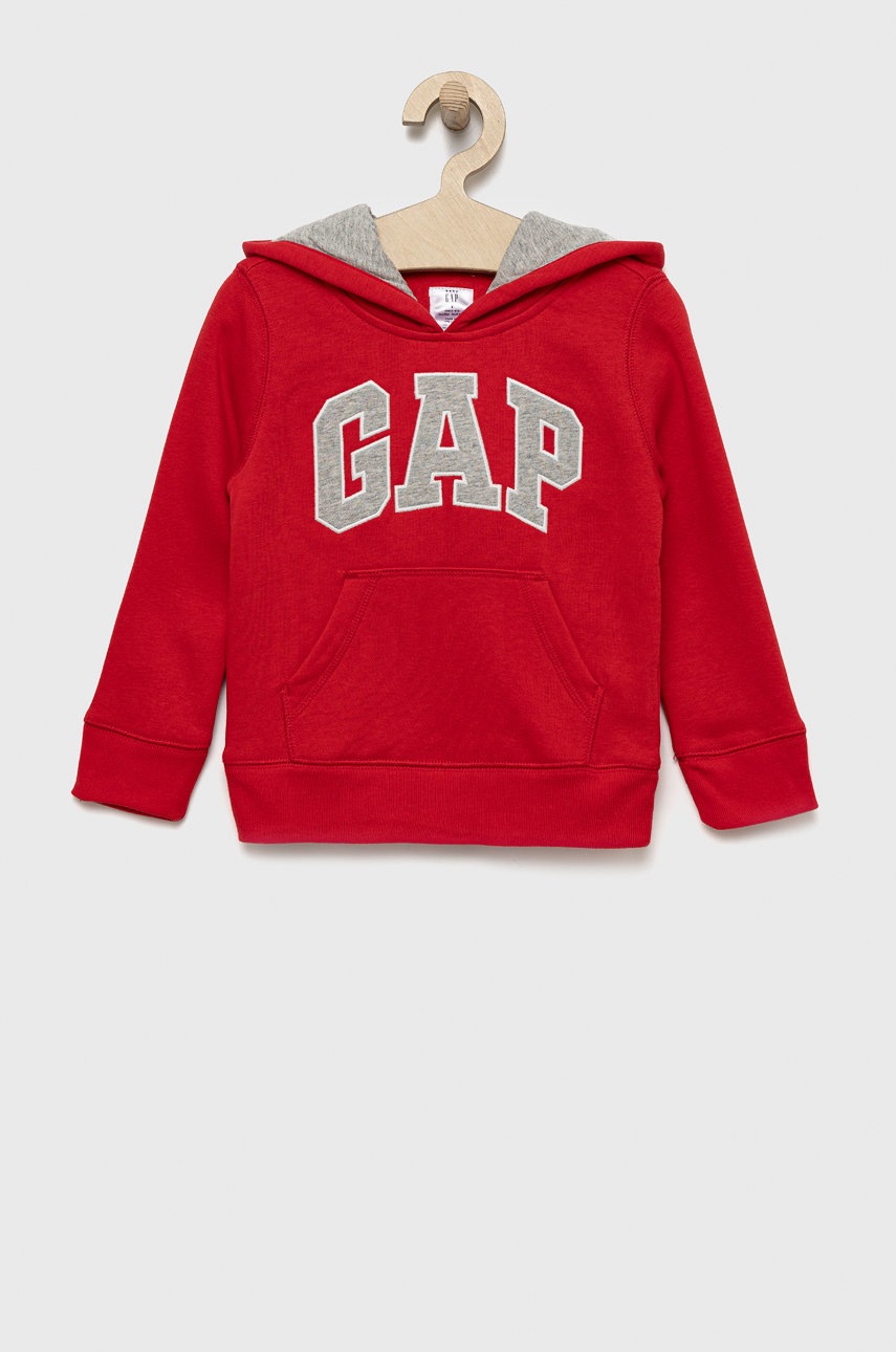 

Детски суичър GAP в червено с апликация, Червен