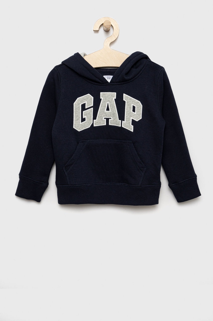 

Детски суичър GAP в тъмносиньо с апликация, Тъмносин