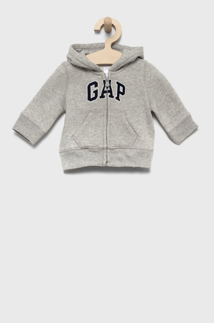 

Детски суичър GAP в сиво с апликация, Сив