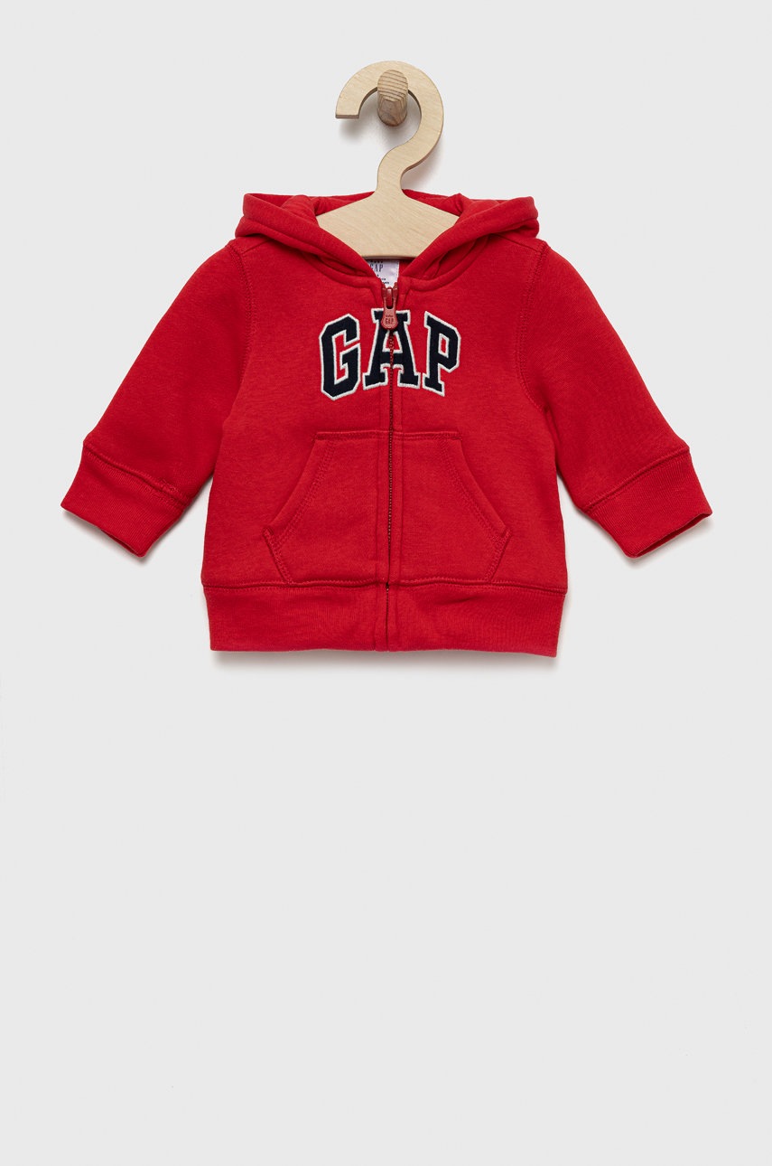 

Детски суичър GAP в червено с апликация, Червен