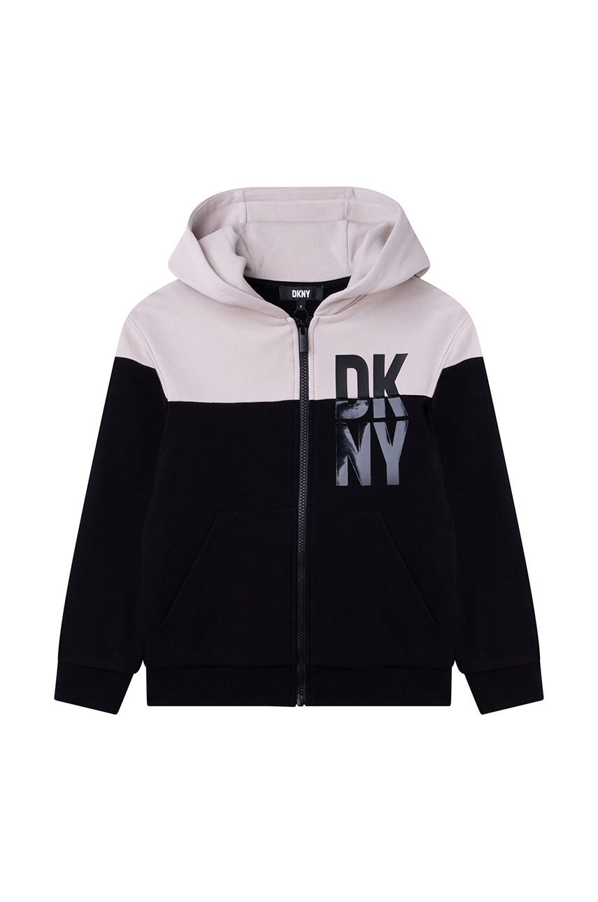 

Дитяча кофта Dkny колір чорний візерунок