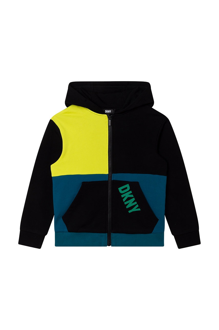 

Дитяча кофта Dkny колір чорний візерунок