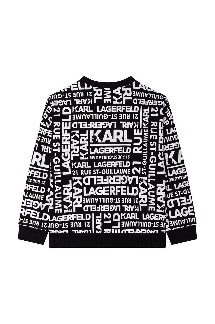 

Детская кофта Karl Lagerfeld цвет чёрный узор