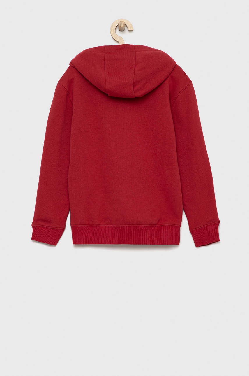 

Детская кофта Quiksilver цвет красный с аппликацией
