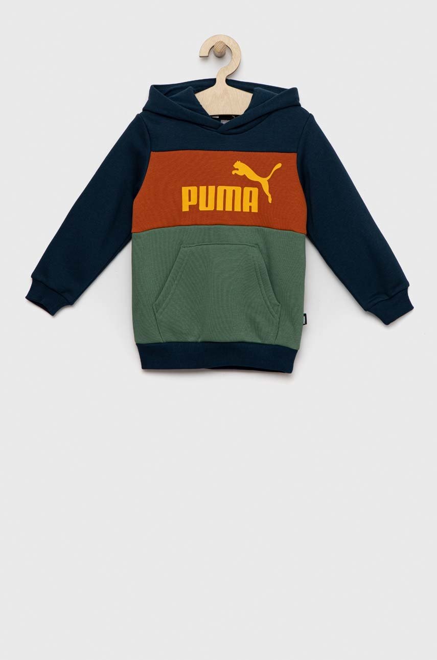 

Детски суичър Puma с качулка с десен, Многоцветен
