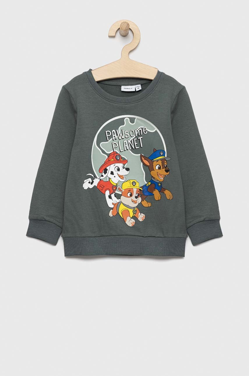 Детская кофта Name it X Psi Patrol цвет зелёный с принтом Детская кофта Name it X Psi Patrol цвет зелёный с принтом
