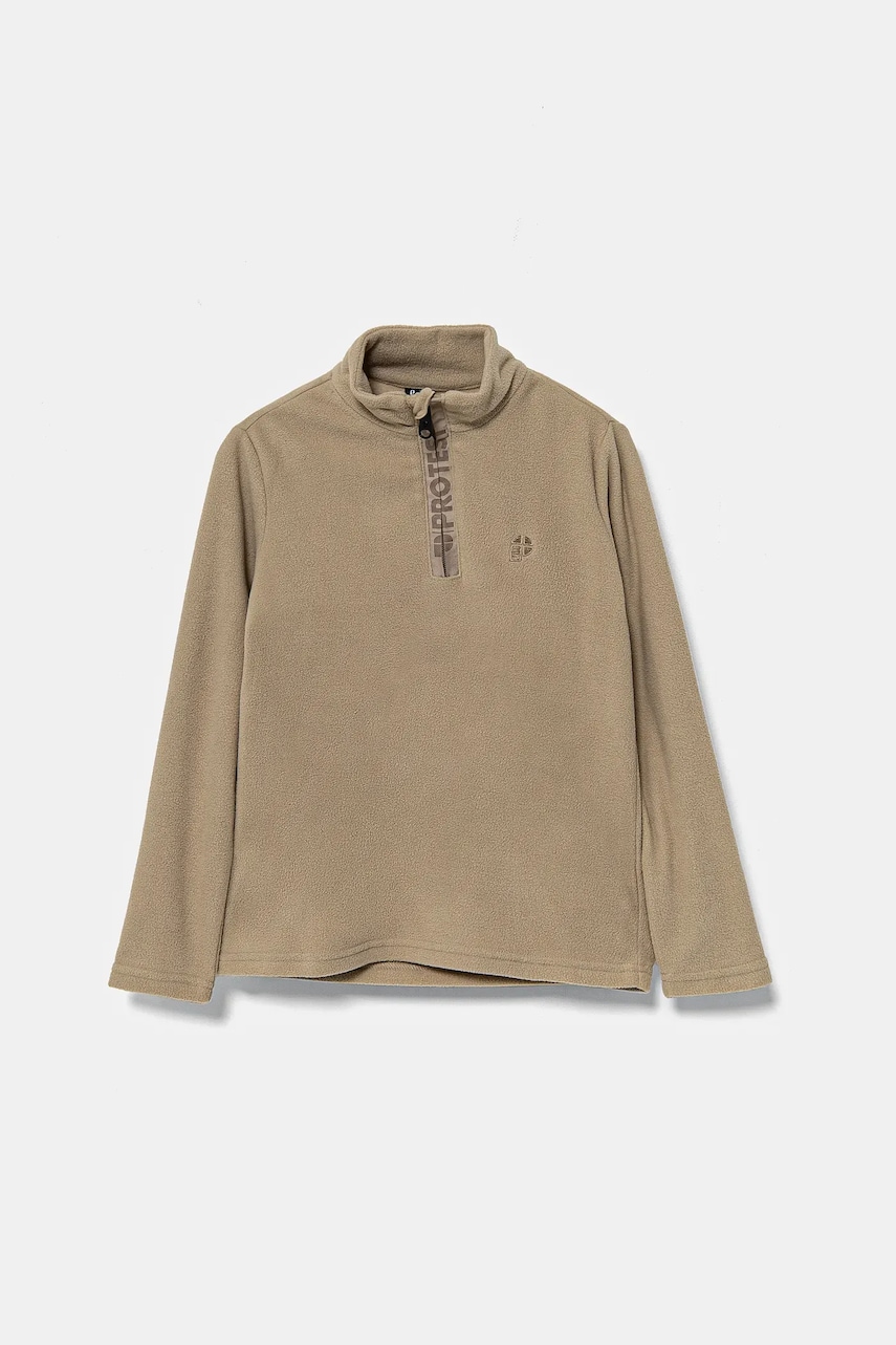 Protest bluza copii culoarea bej, neted Protest bluza copii culoarea bej, neted