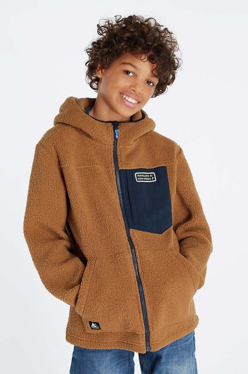 Детская кофта Protest цвет коричневый с капюшоном однотонная в Ровном Детская кофта Protest цвет коричневый с капюшоном однотонная в Ровном