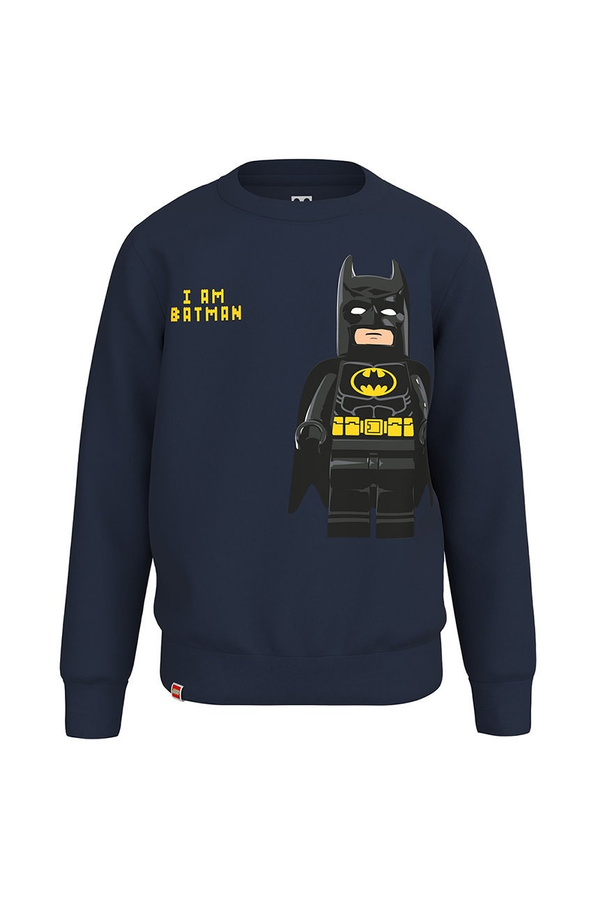 

Детская хлопковая кофта Lego Wear цвет синий с принтом