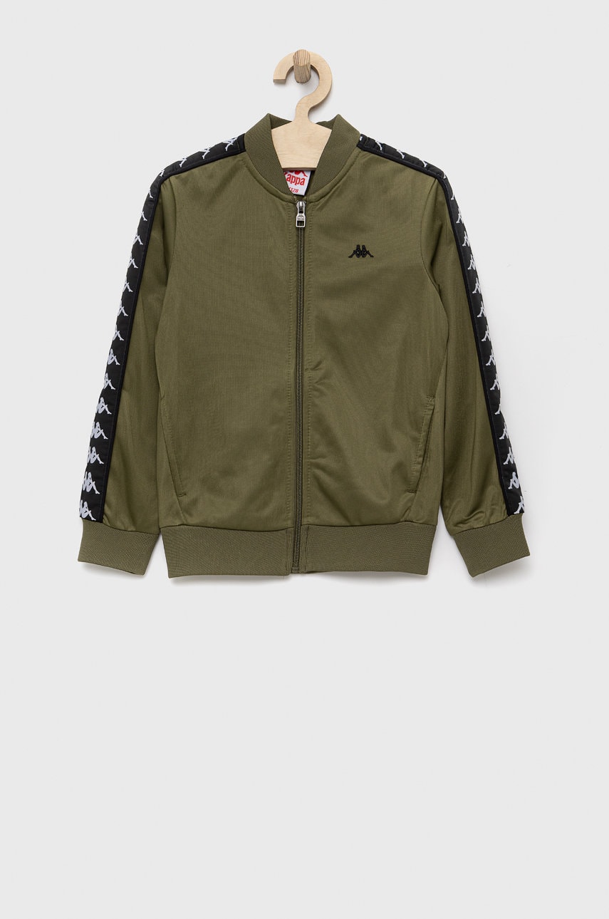 Kappa bluza copii culoarea verde, cu imprimeu