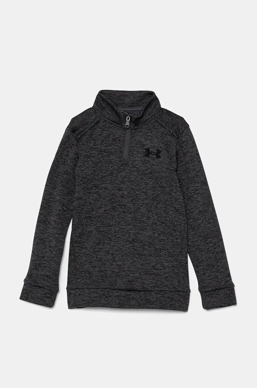 Under Armour bluza copii culoarea negru, neted