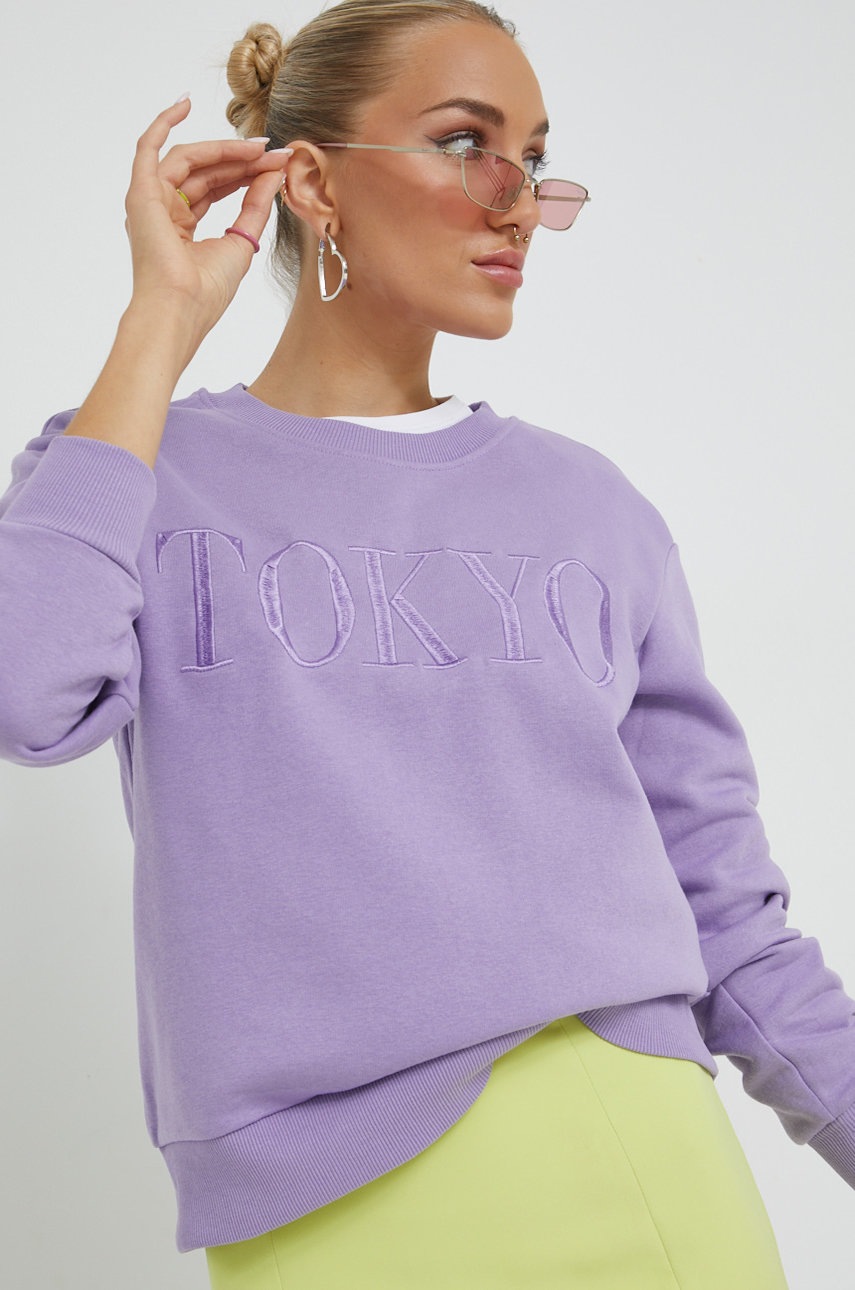 

Суичър JDY в лилаво с апликация, Виолетов