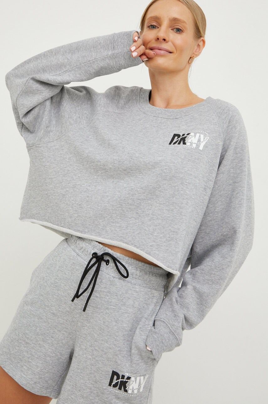 

Кофта Dkny жіноча колір сірий з принтом