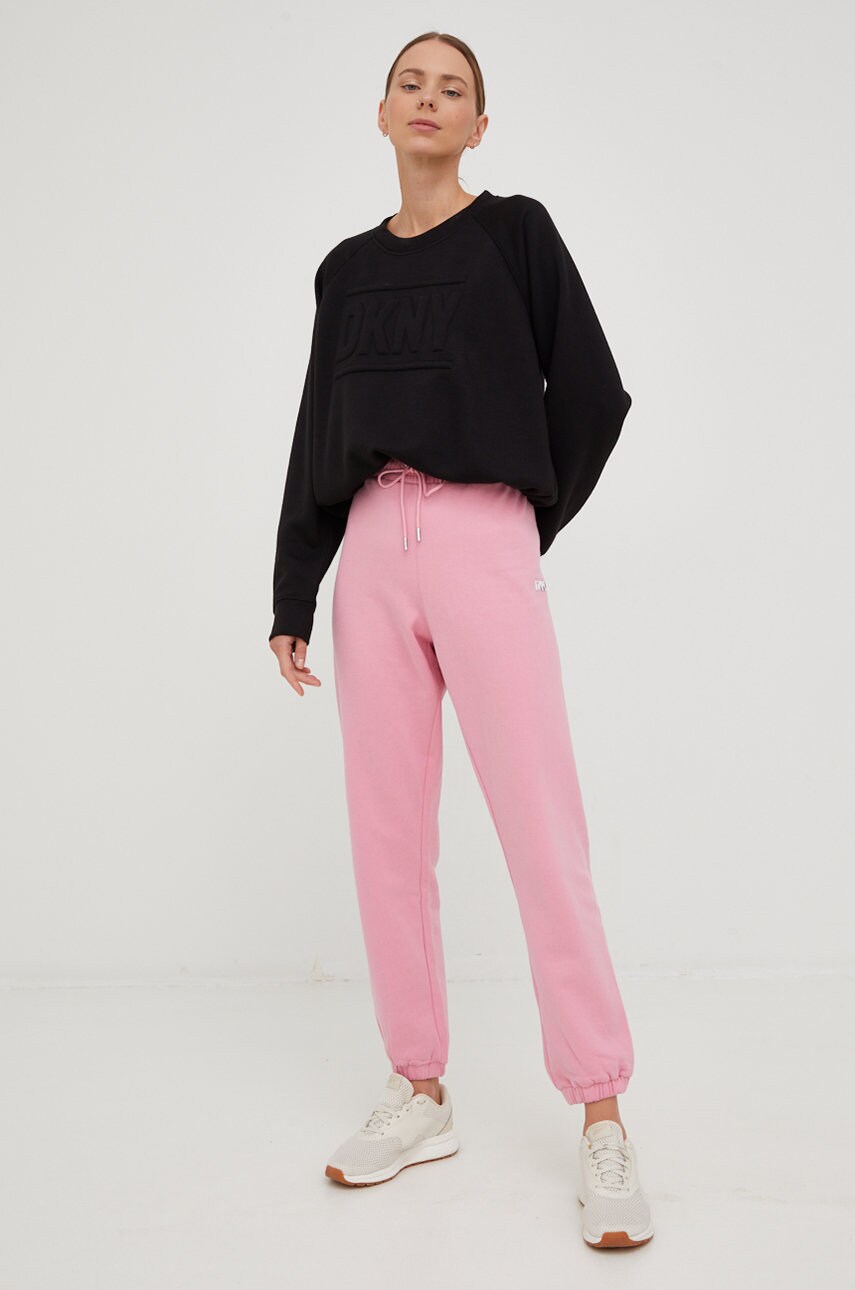 

Кофта Dkny жіноча колір чорний однотонна