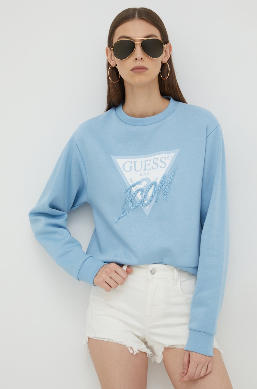 

Суичър Guess с апликация, Син