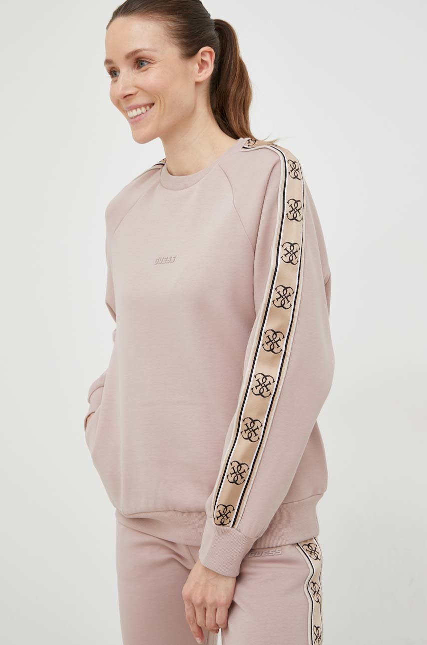 

Кофта Guess женская цвет розовый с аппликацией