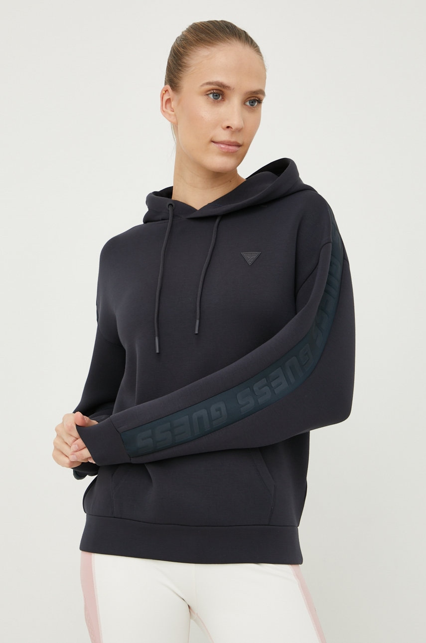 

Суичър Guess BRENDA в тъмносиньо с апликация V2YQ18 K7UW2, Сив