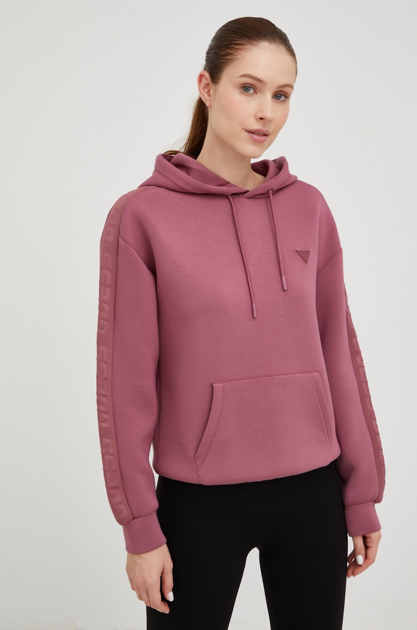 

Кофта Guess жіноча колір рожевий з аплікацією