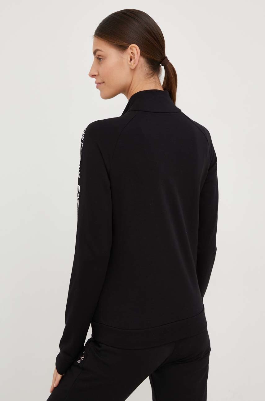 

Кофта EA7 Emporio Armani жіноча колір чорний з принтом