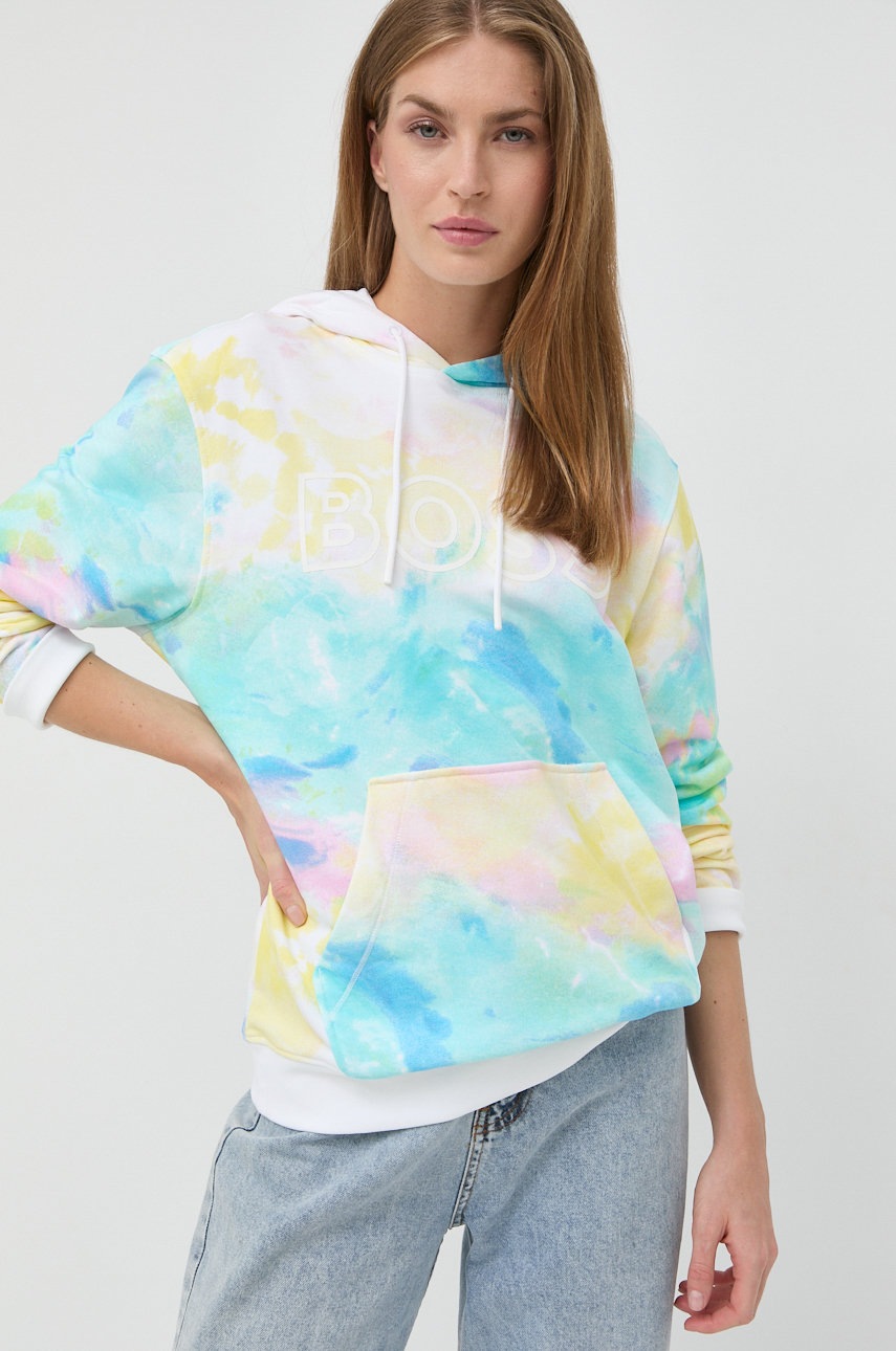 

Памучен суичър BOSS с принт, Многоцветен