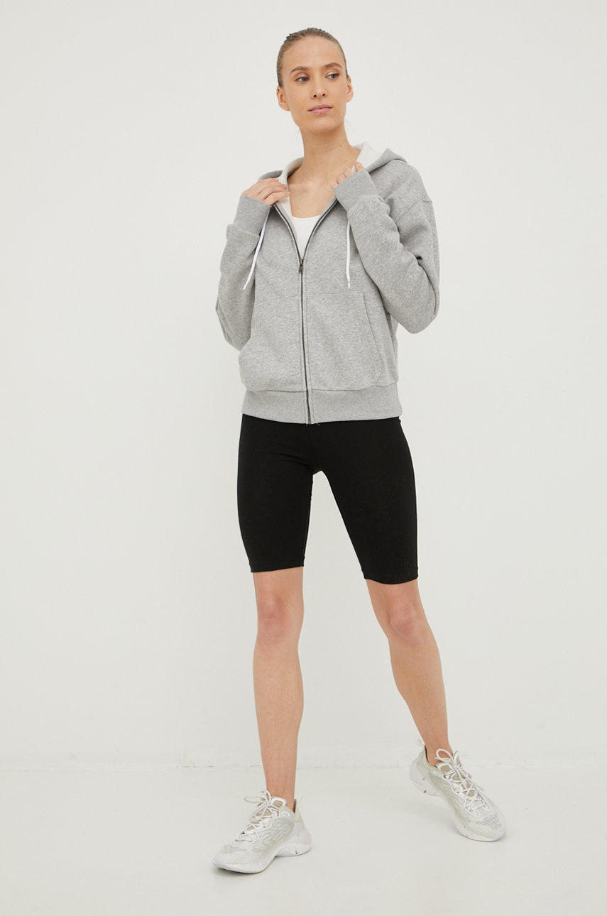 

Кофта Reebok женская цвет серый меланж