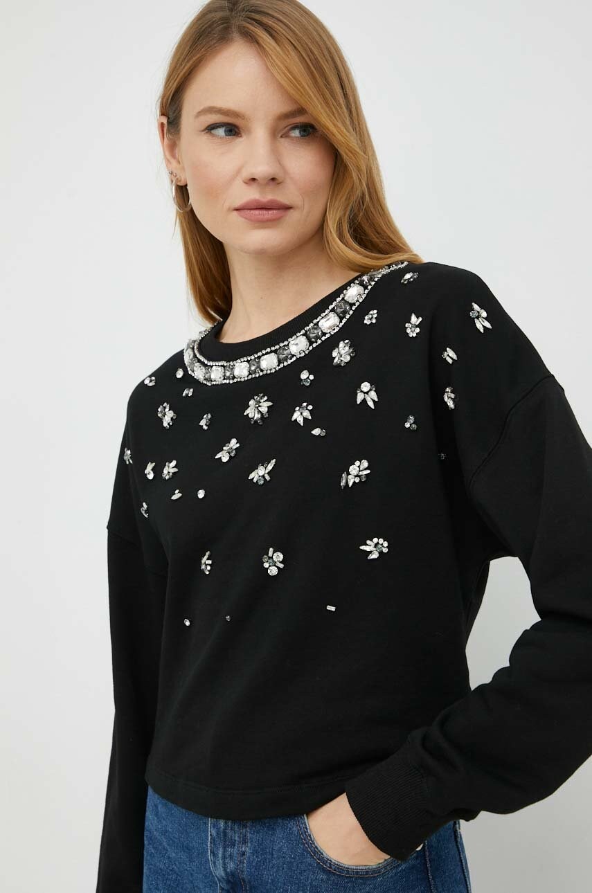 

Кофта Twinset женская цвет чёрный с аппликацией