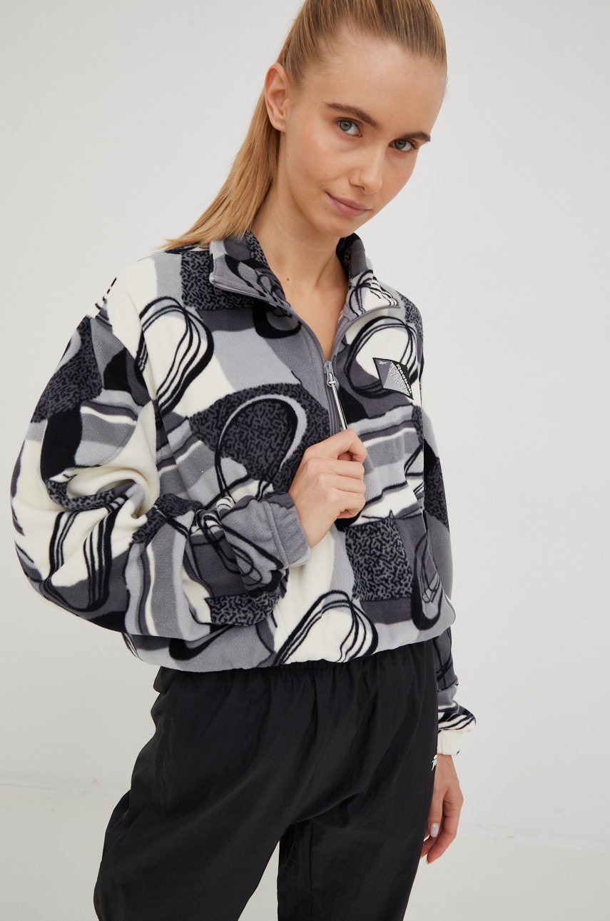 Reebok classic bluza femei, culoarea gri, modelator