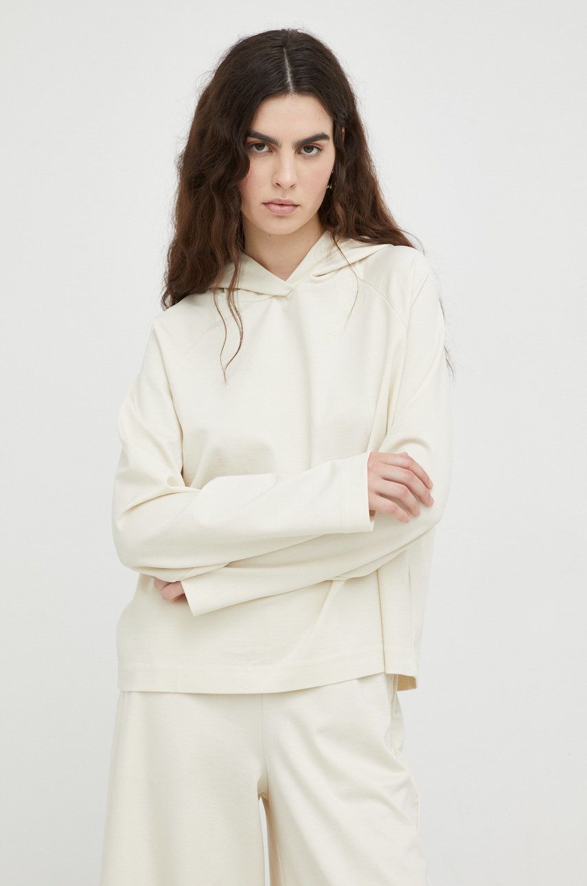 Drykorn bluza femei, culoarea bej, neted answear.ro imagine noua 2022