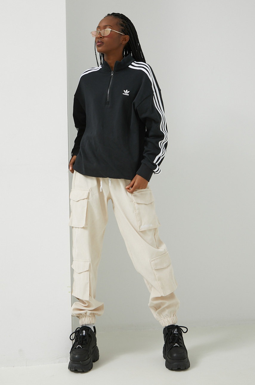 

Кофта adidas Originals жіноча колір чорний з принтом