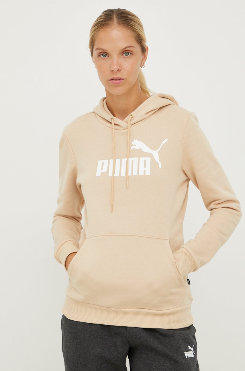 

Кофта Puma женская цвет бежевый с принтом