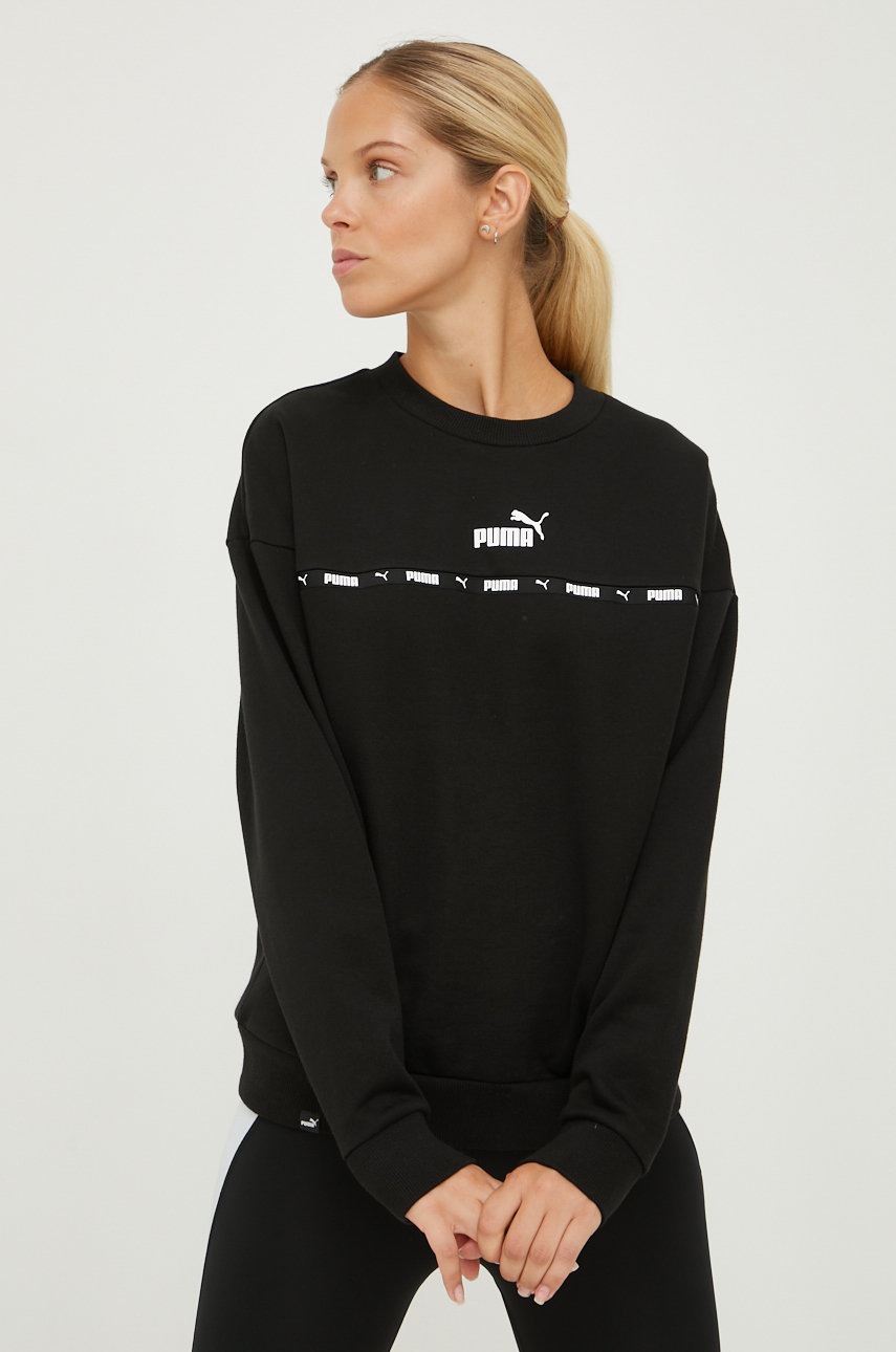 

Суичър Puma в черно с апликация, Черен