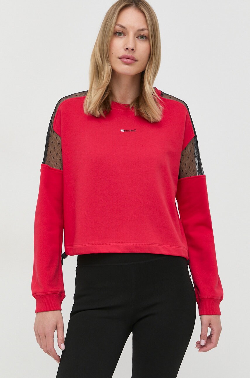 

Кофта Red Valentino женская цвет красный с принтом