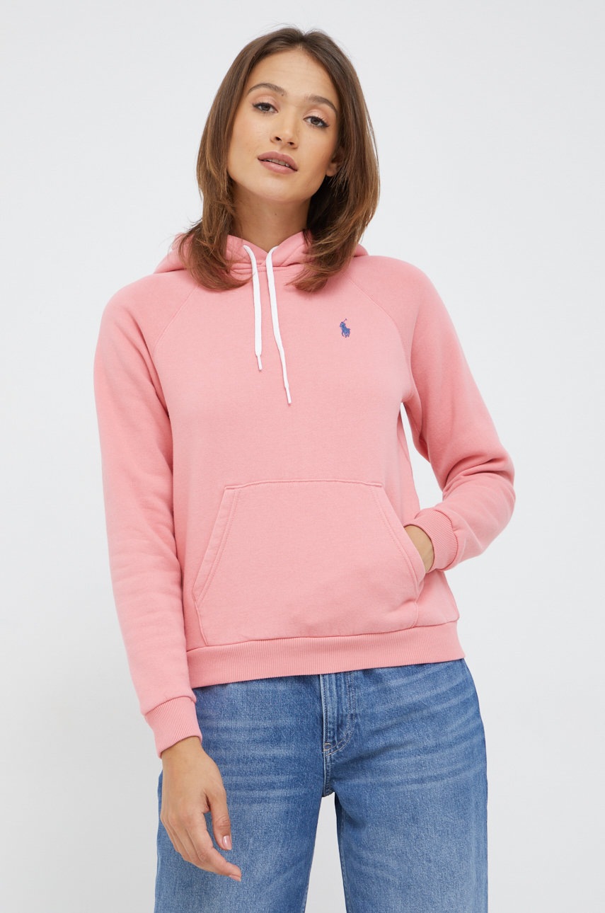 

Кофта Polo Ralph Lauren женская цвет розовый однотонная
