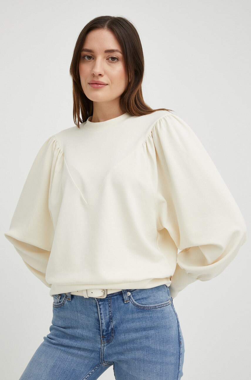 Scotch & soda bluza femei, culoarea bej, neted