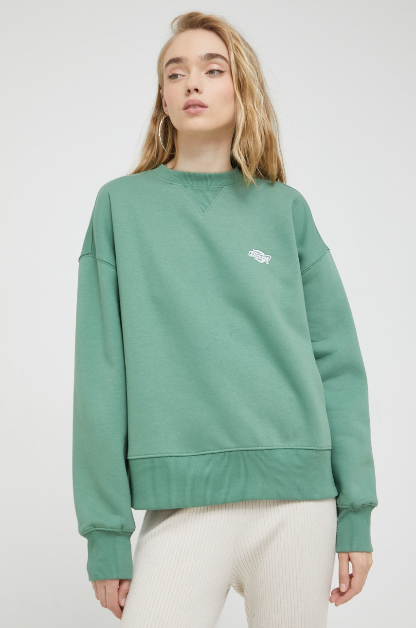 

Кофта Dickies жіноча колір зелений однотонна