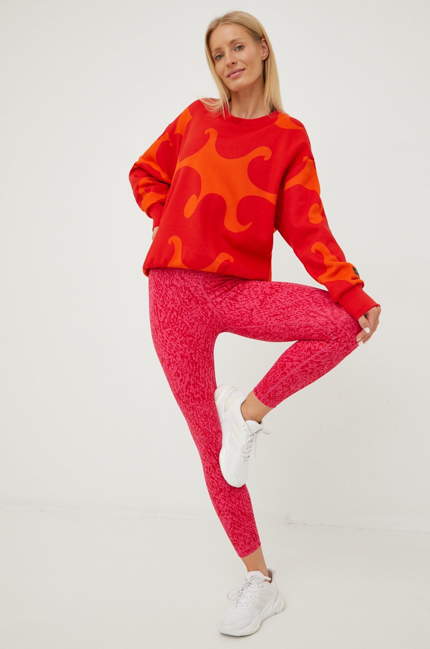 

Кофта adidas Performance Marimekko женская цвет оранжевый узор
