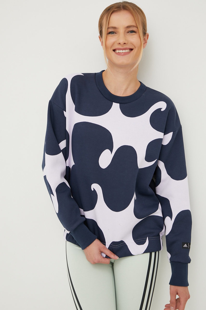 

Кофта adidas Performance Marimekko женская цвет фиолетовый узор