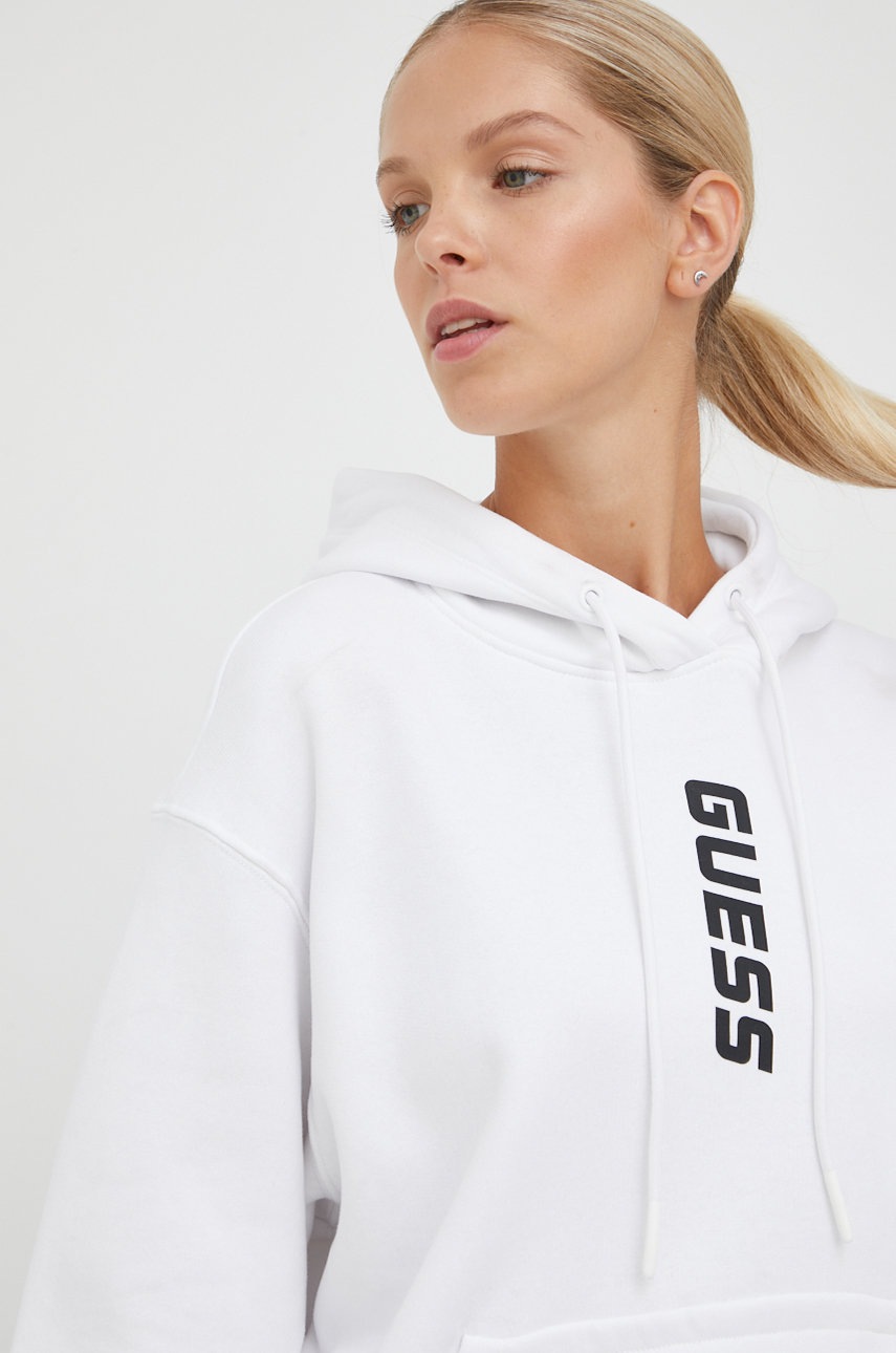 

Кофта Guess жіноча колір білий з принтом