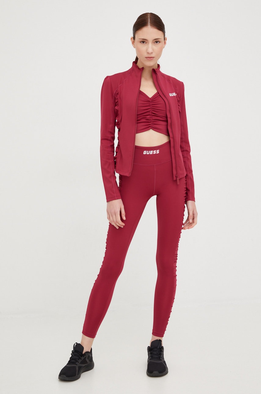 

Кофта Guess женская цвет розовый с принтом